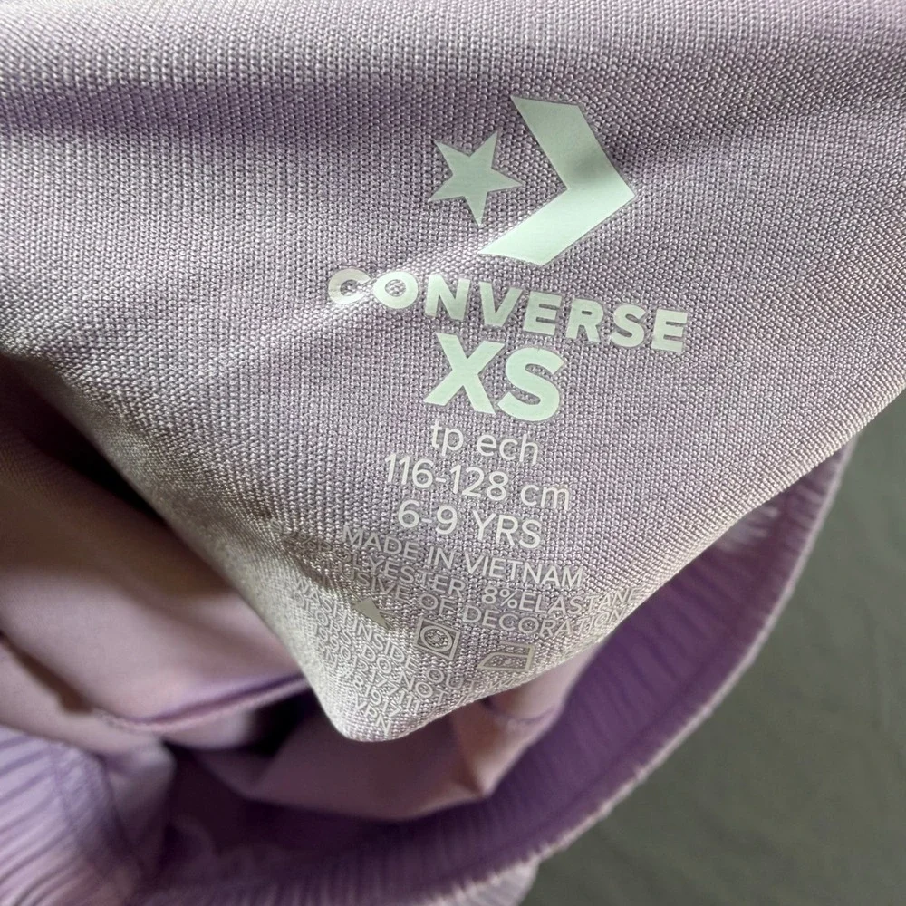 Converse Girls Lavender Purple Pleated Skort with Built-In Shorts Size XS 6-9Y